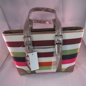 Elegant Fancy Striped Purse Brand New